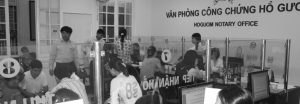 Đoàn Thanh tra Bộ Tư Pháp làm việc tại Văn phòng Công chứng Hồ Gươm