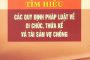 Tìm hiểu các quy định về di chúc, thừa kế và tài sản vợ chồng