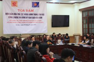 Tọa đàm tại Hội trường Bộ Tư Pháp