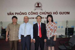 Lãnh đạo Bộ Tư Pháp và Sở Tư Pháp TP. Hà Nội thăm VPCC Hồ Gươm